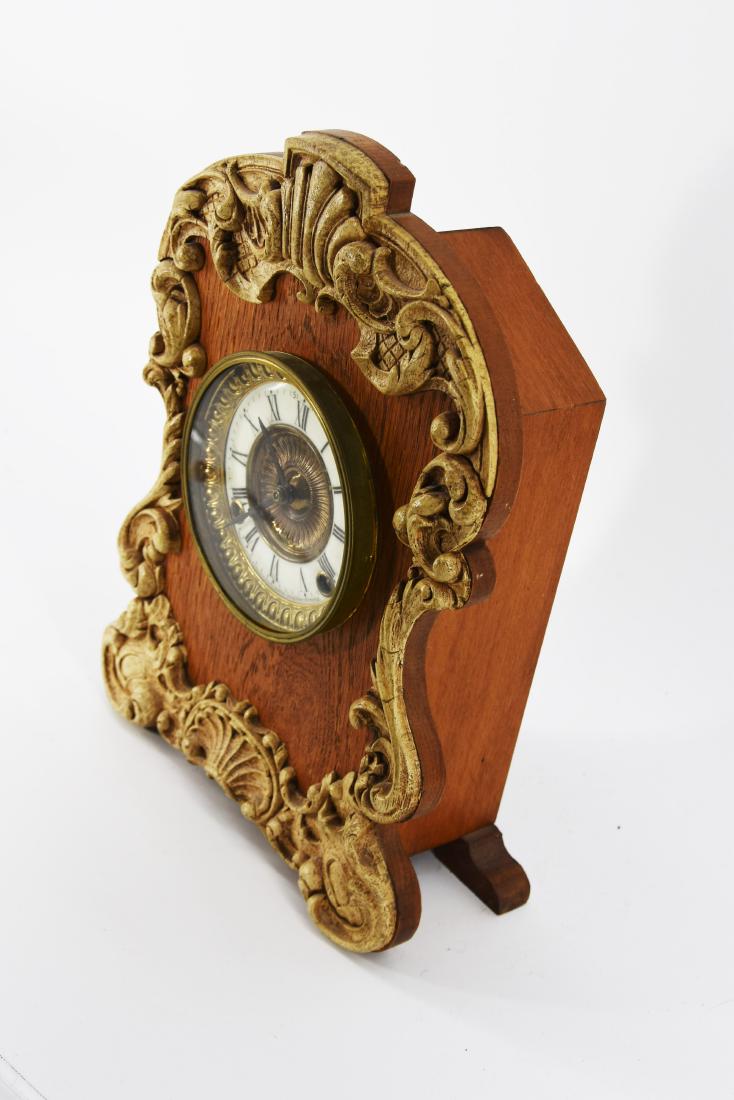 Ansonia Clock Made of Wood: Size: 11"h x 10" W
