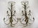 Pair of French Louis XV Style Dark Bronze Crystal