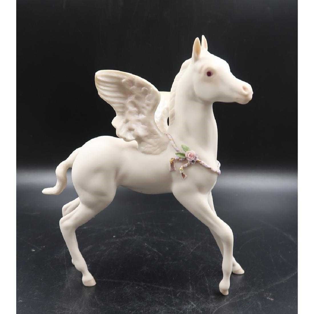 Pegasus Colt FREE SPIRIT appeared in 1980: Size: 7in.x 9in.x 2.5in.; Numbered, porcelain) #728/1000 made.