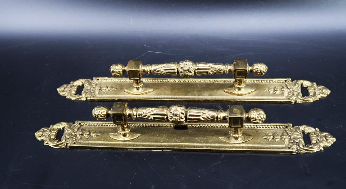 Brass Door Handles from Estate.: Size: 15" X 2" Brass owner died never used, brand new