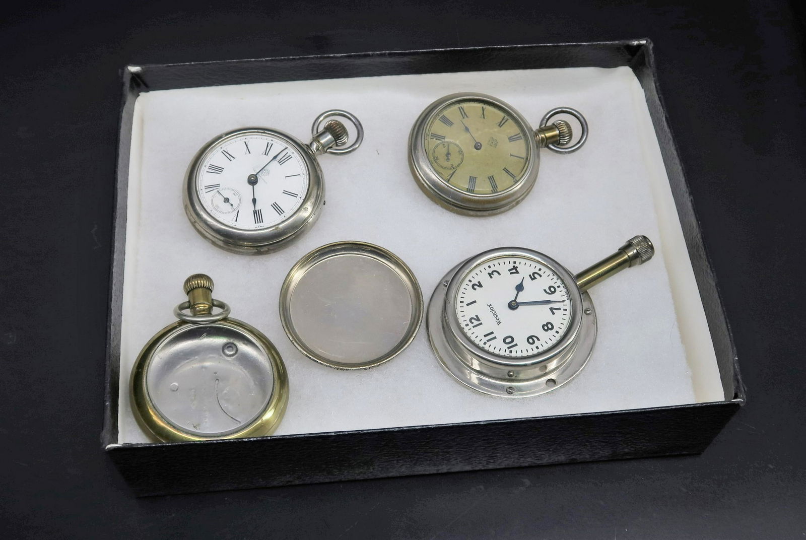 Antique Open Face Silver Pocket Watch with Display (1 of 3)