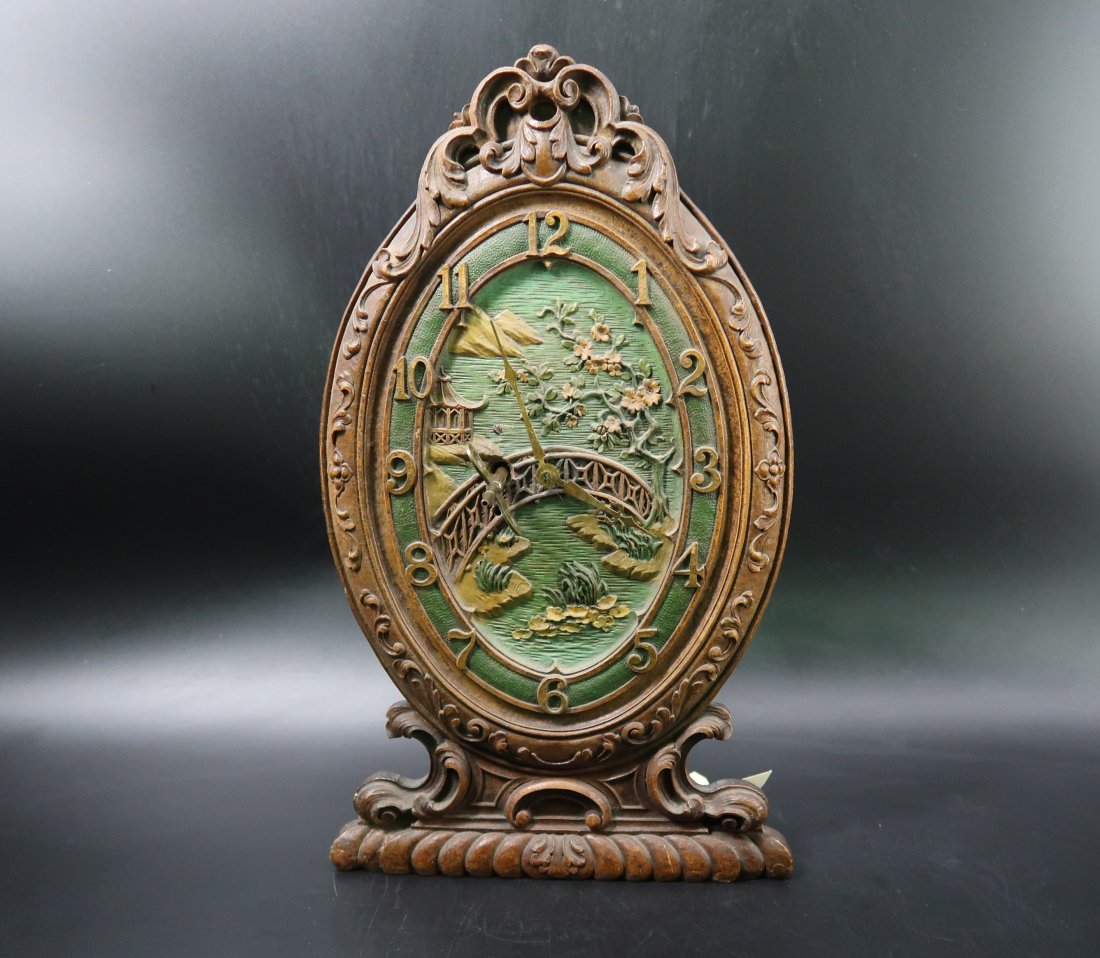 German Style Clock Resen: size: 14" X 8"