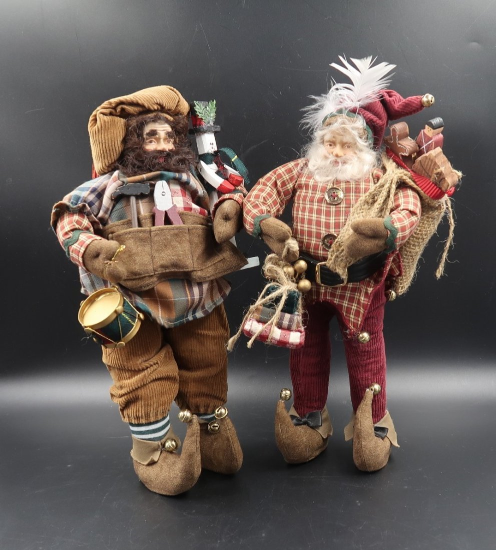Santa and his helpers the toy makers by: 2 each 13" high X 7" wide