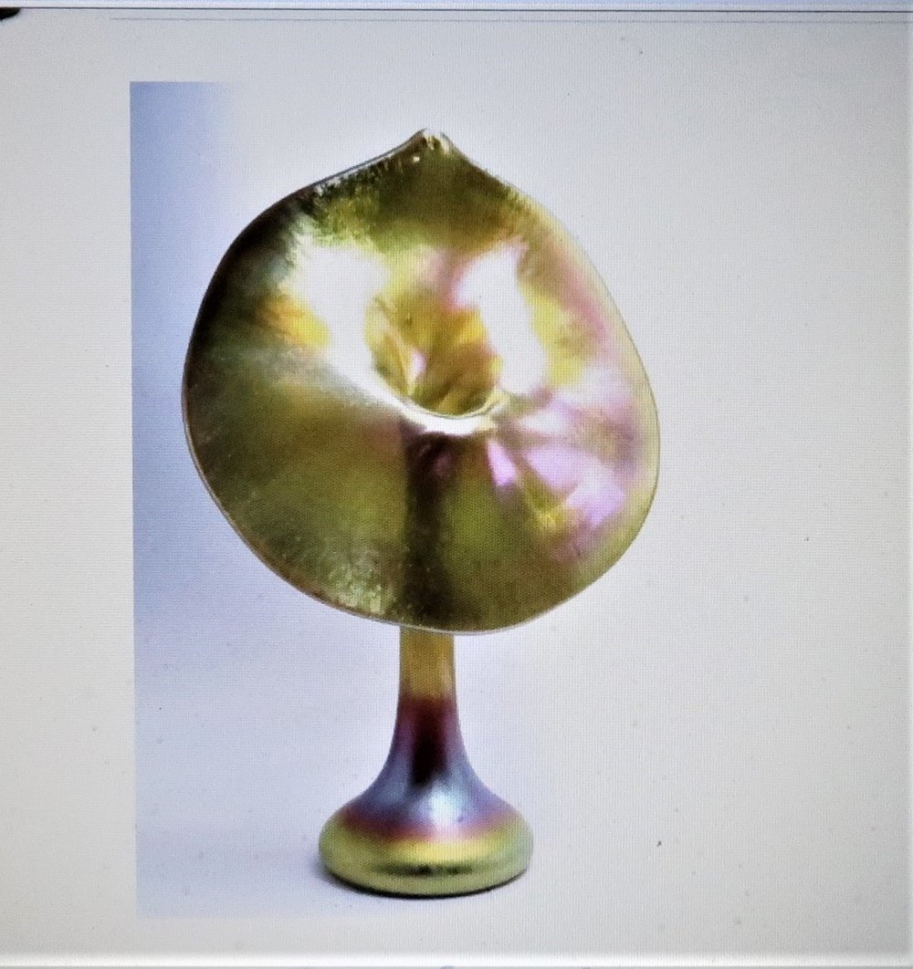 Signed Tiffany Jack in the Pulpit Vase (1 of 3)