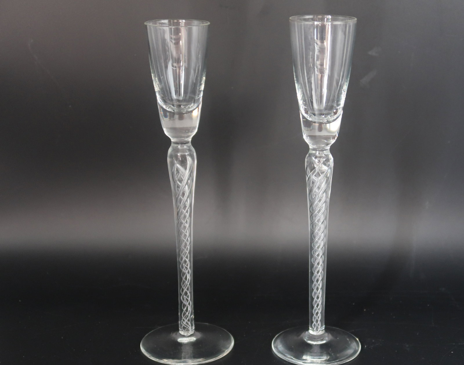 Venetian Toast Glass: Long Stemmed wedding toast glass