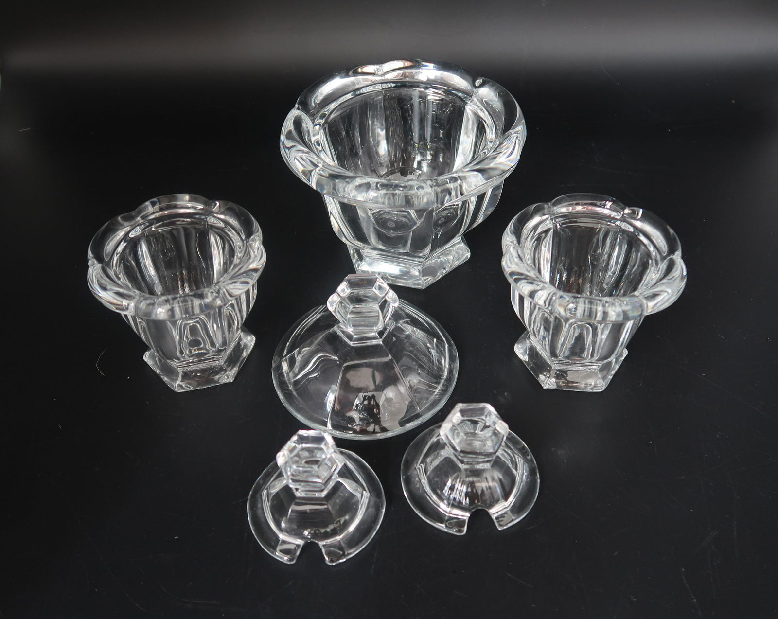 3 Jars Baccarat Missouri Crystal Tableware (1 of 4)