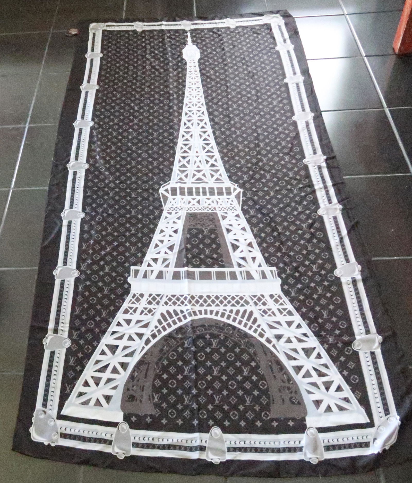 Louis Vuitton Designer Silk Scarf 72" X 36" (1 of 4)