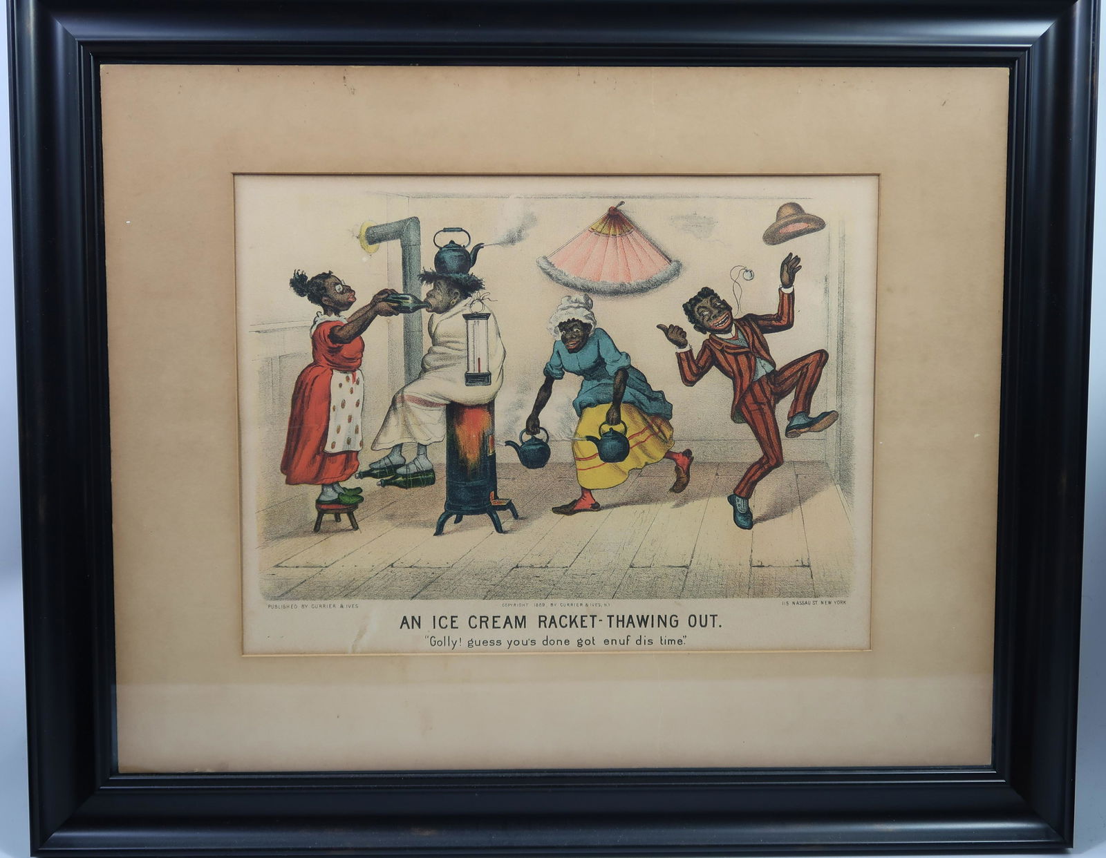 Antique  Courier & Ives "Golly Guess you (1 of 3)