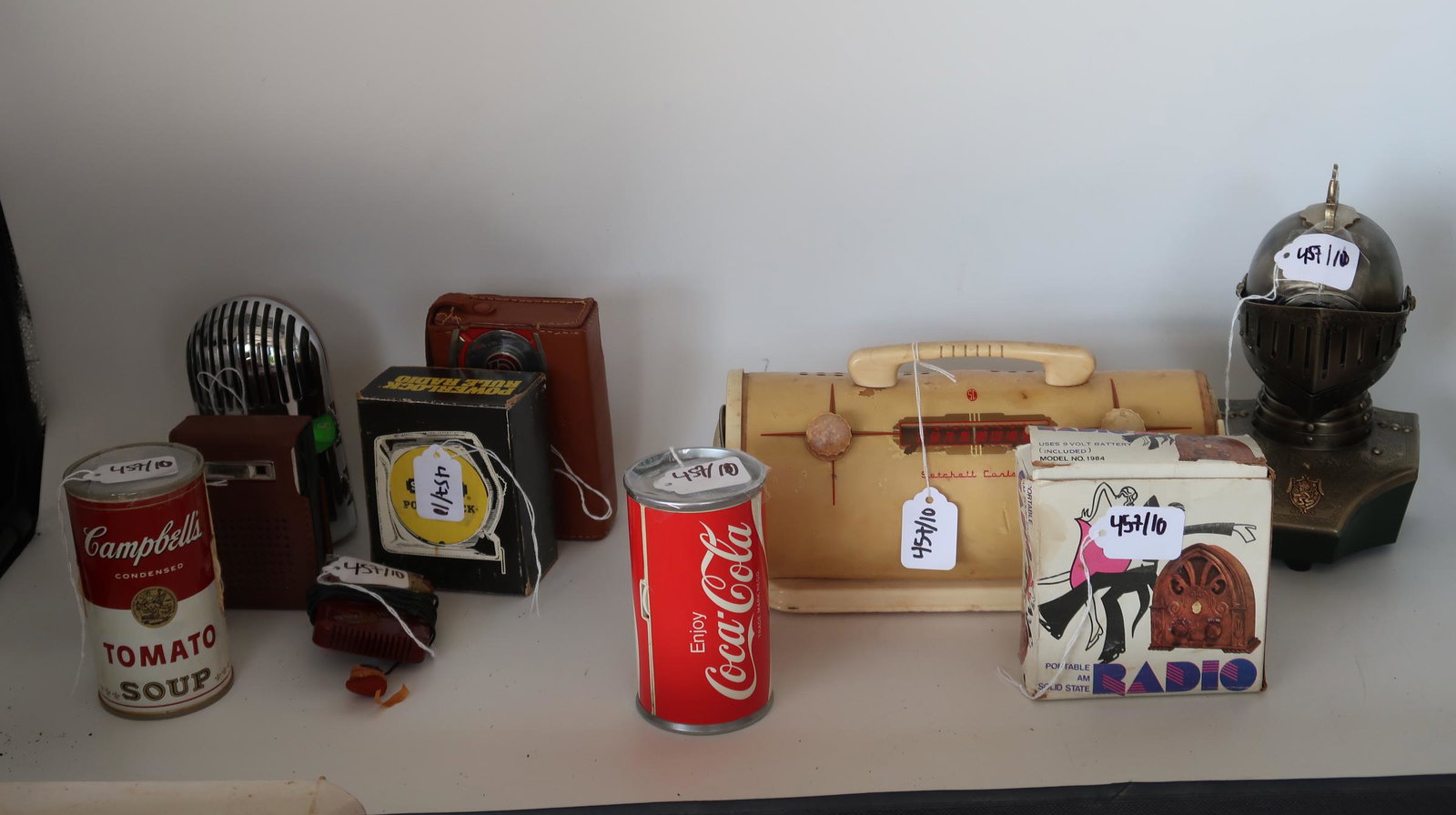 Vintage Radio collection Variety 10pcs.: Andy Warhol Campbell Soup Can, Coca-Cola, and etcâ€¦....
