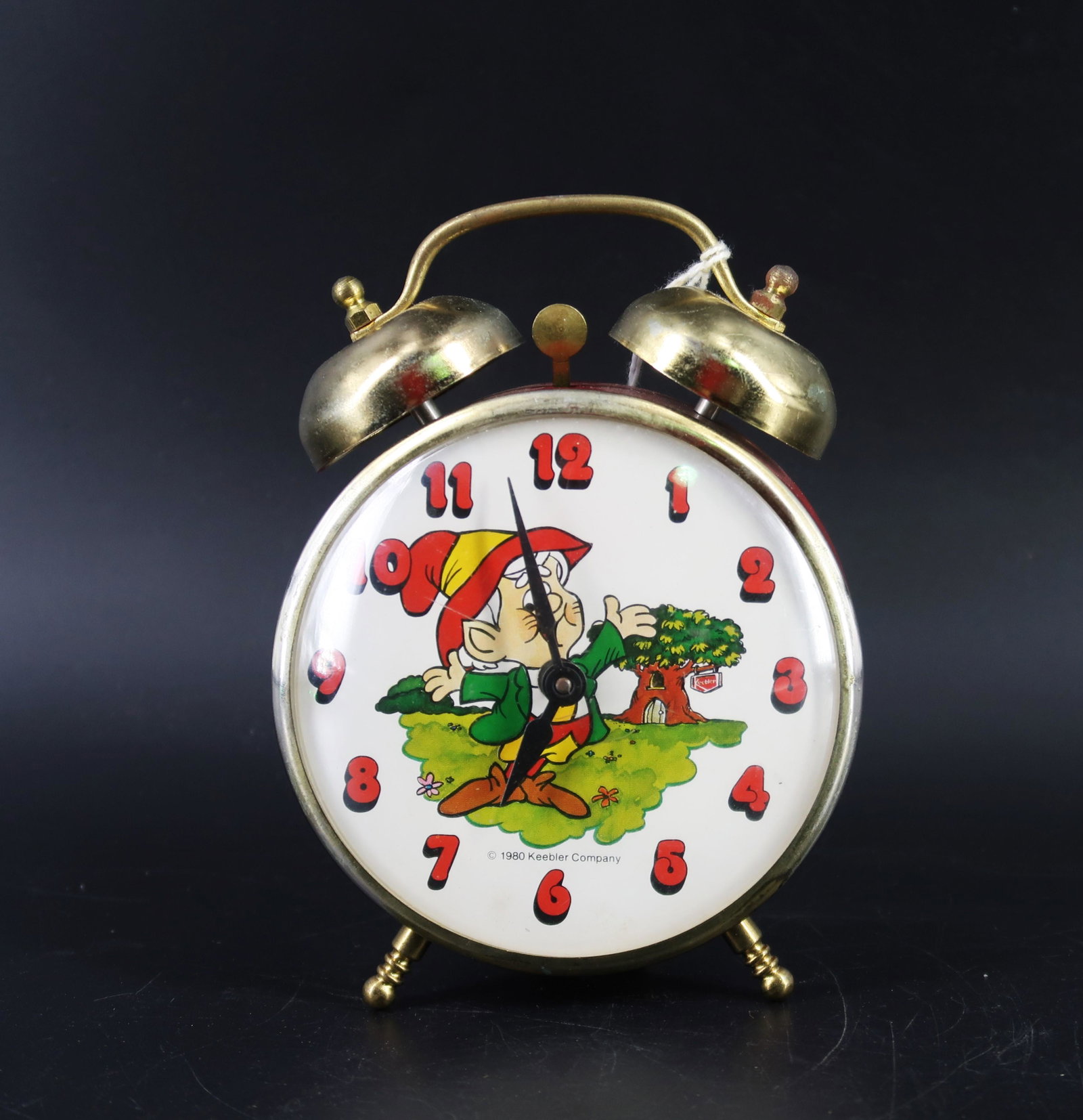 1980's keabler Company Alarm Clock: Alarm clock Size: 5 1/2"h x 4"w x 1"D.