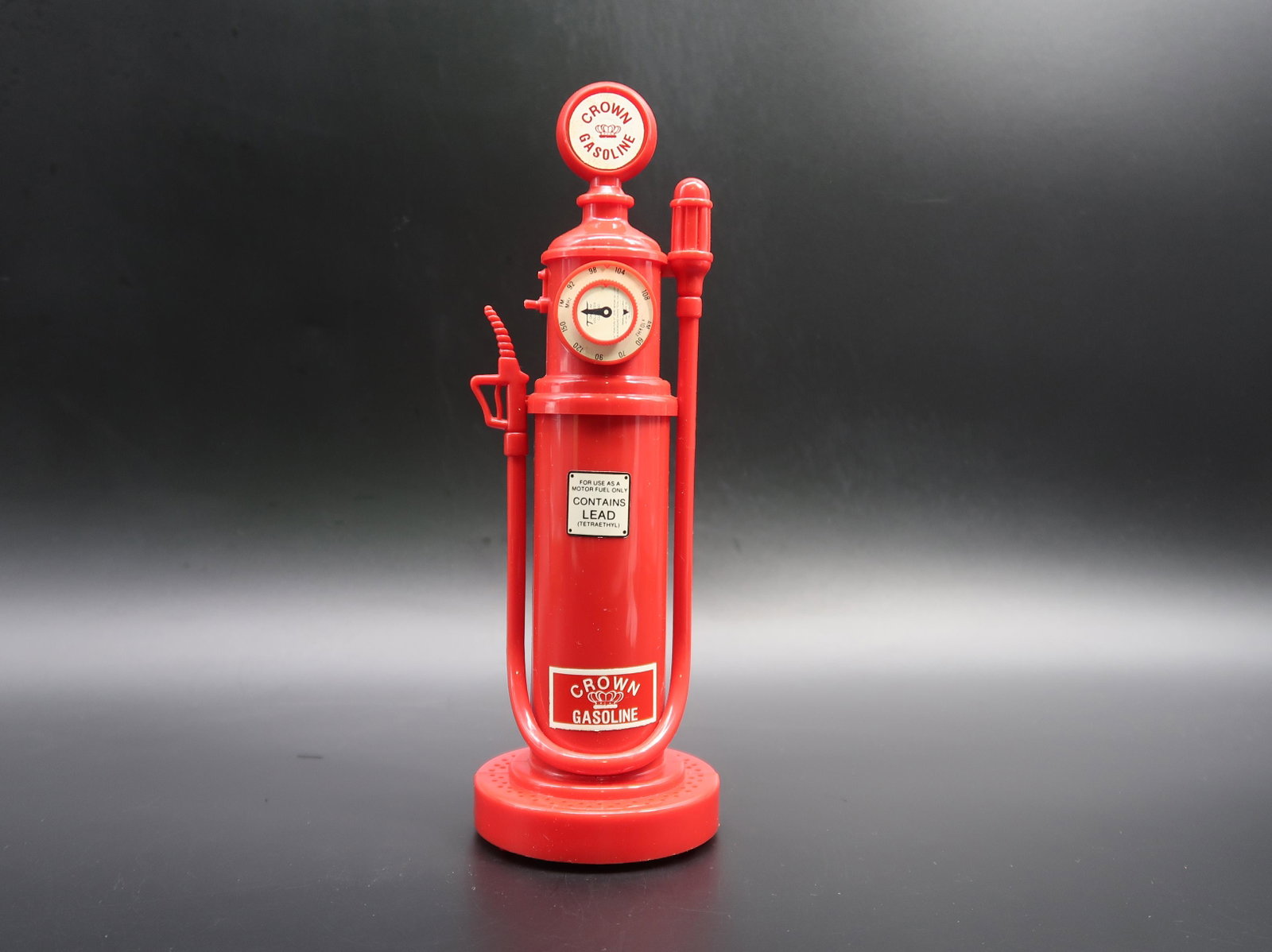 Crown Gasoline Radio: Size: 6" x 2 1/2"" its show's old age, batteries operated not included collectible.