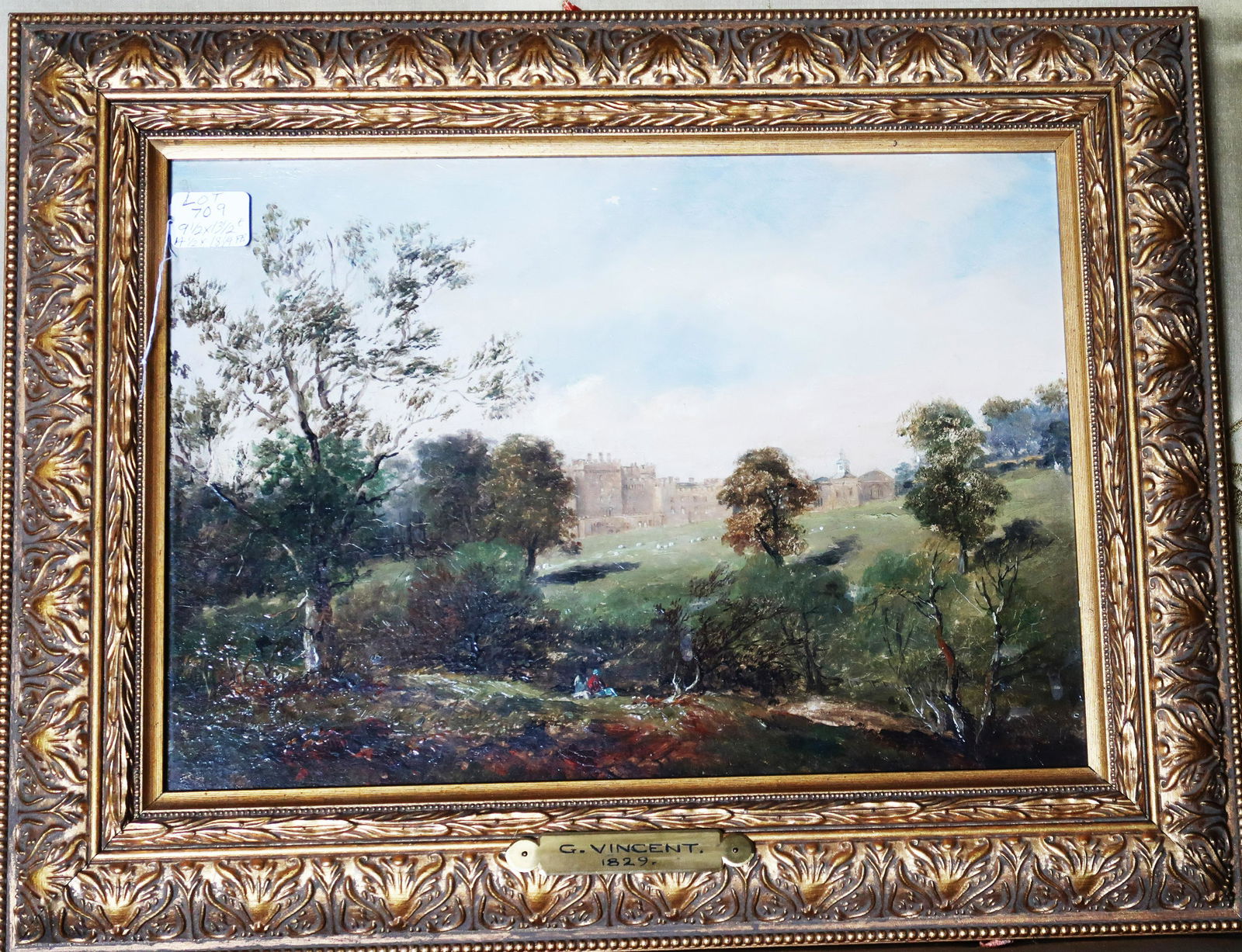George Vincent (1796 - ) English Oil Painting on Board (1 of 3)