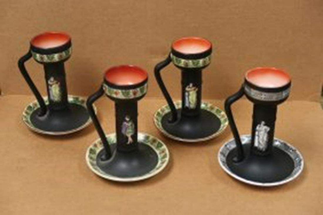 4 pcs. Royal Bayreuth Corinthian Ware Candle Holders (1 of 7)