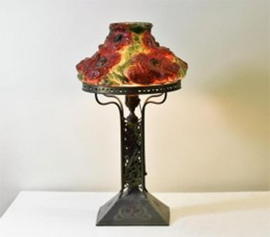 Signed Pairpoint Bubble Glass Lamp Vintage (1 of 5)