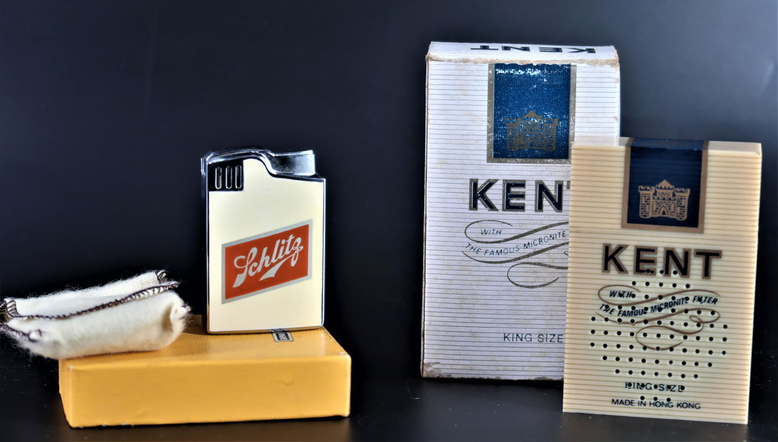Kent cigarettes Radio & Schlitz Lighter (1 of 3)