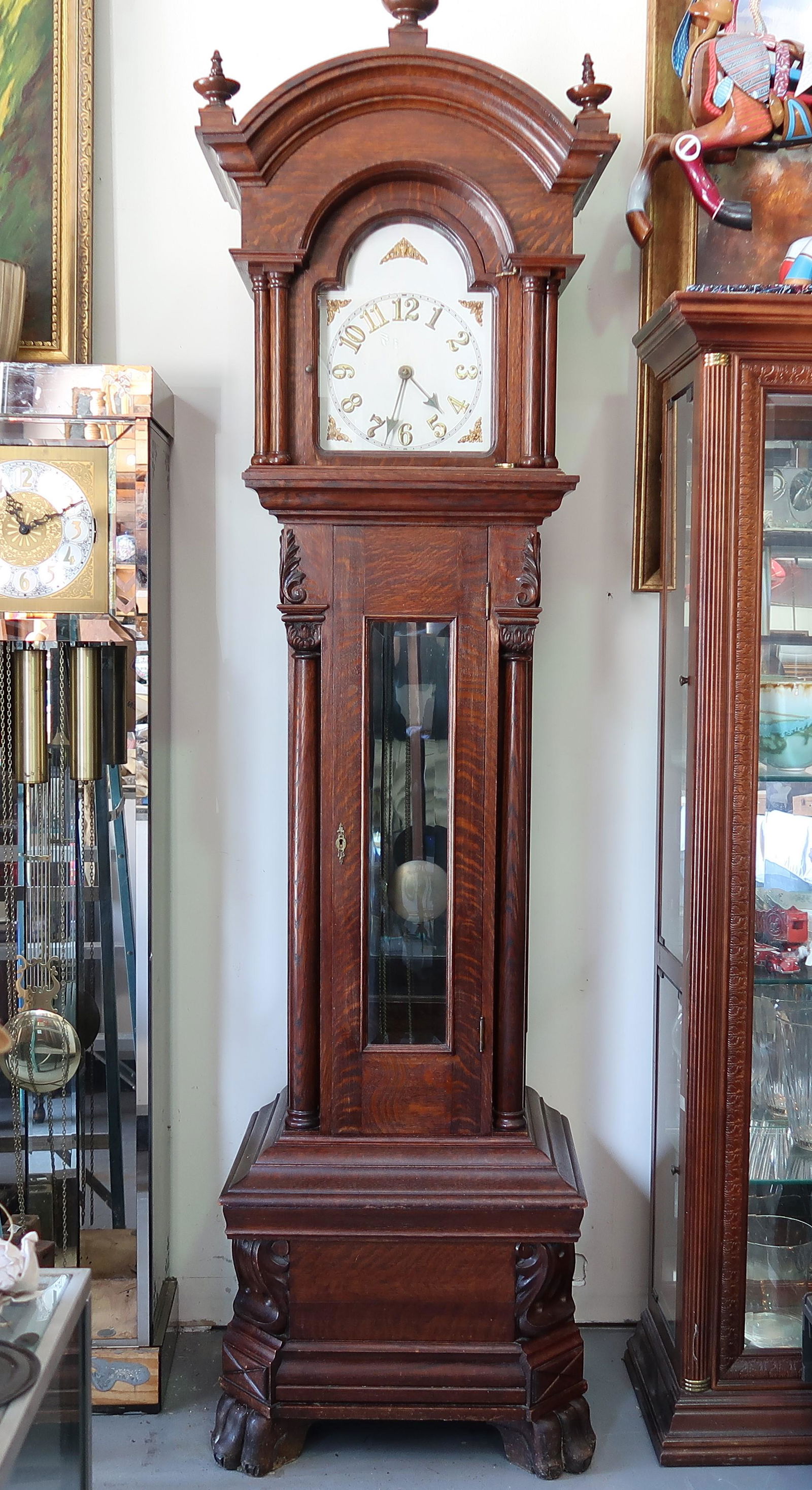 English Grandfather Clock  with Chimes (1 of 6)