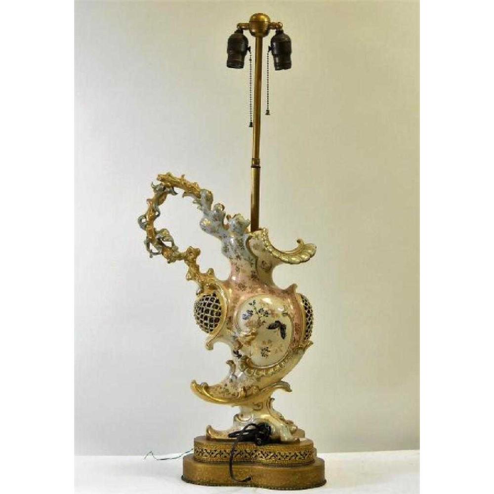 Fischer Budapest Hand Painted Porcelain Lamp (1 of 4)