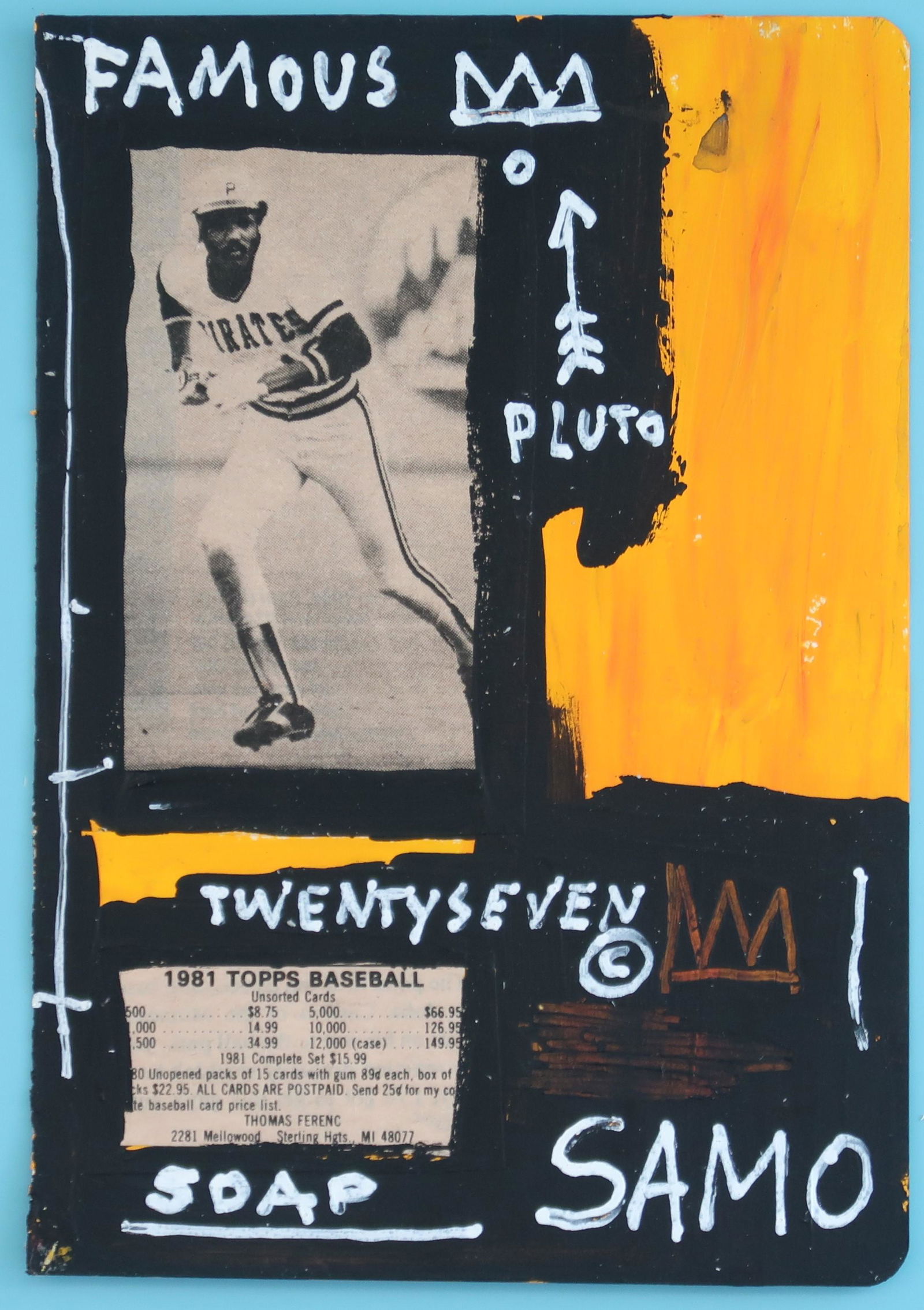 Jean Michel Basquiat  "Twenty-Seven" Original mixed (1 of 3)