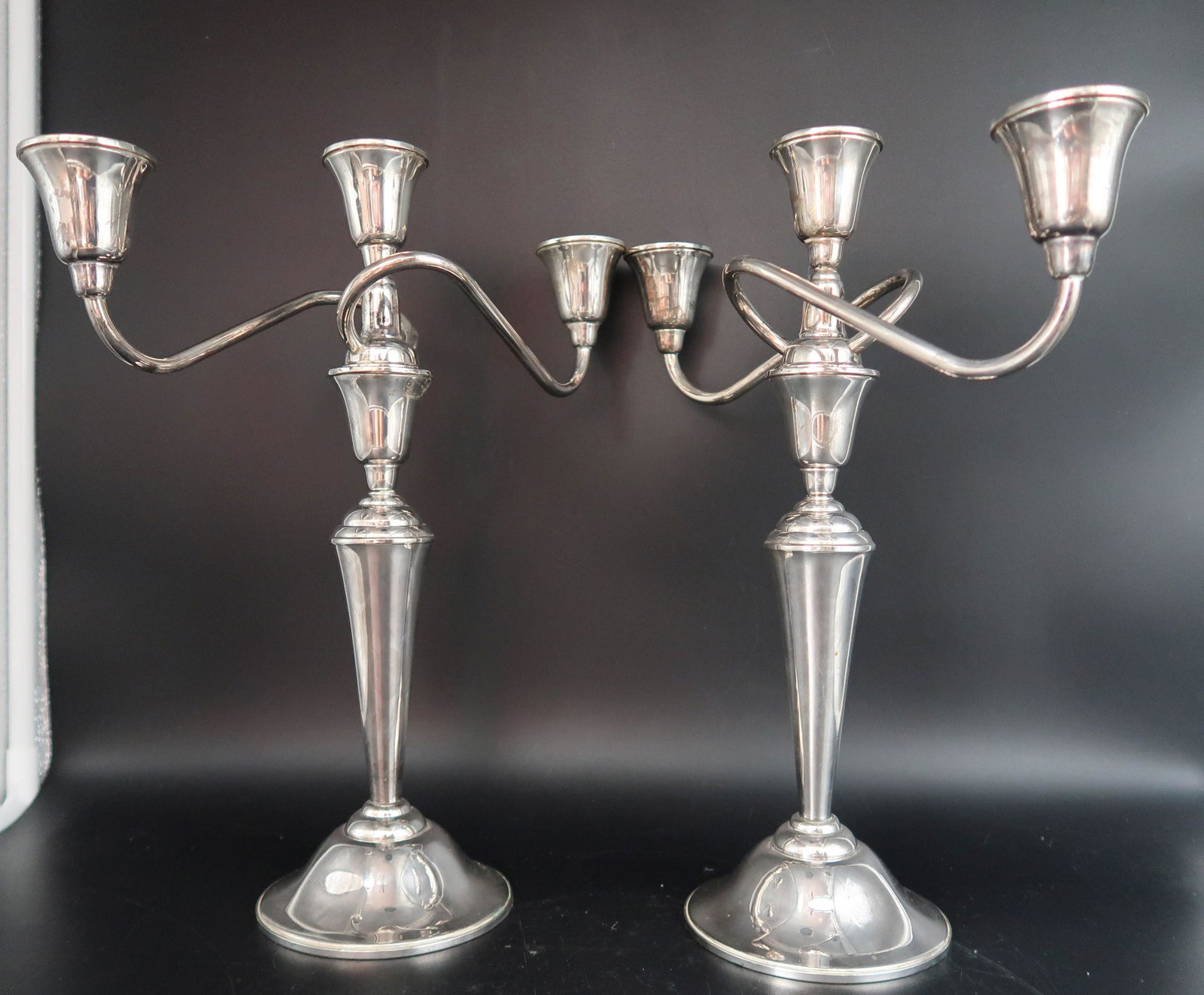Vintage Sterling Silver Canddelabras Candlesticks (1 of 4)