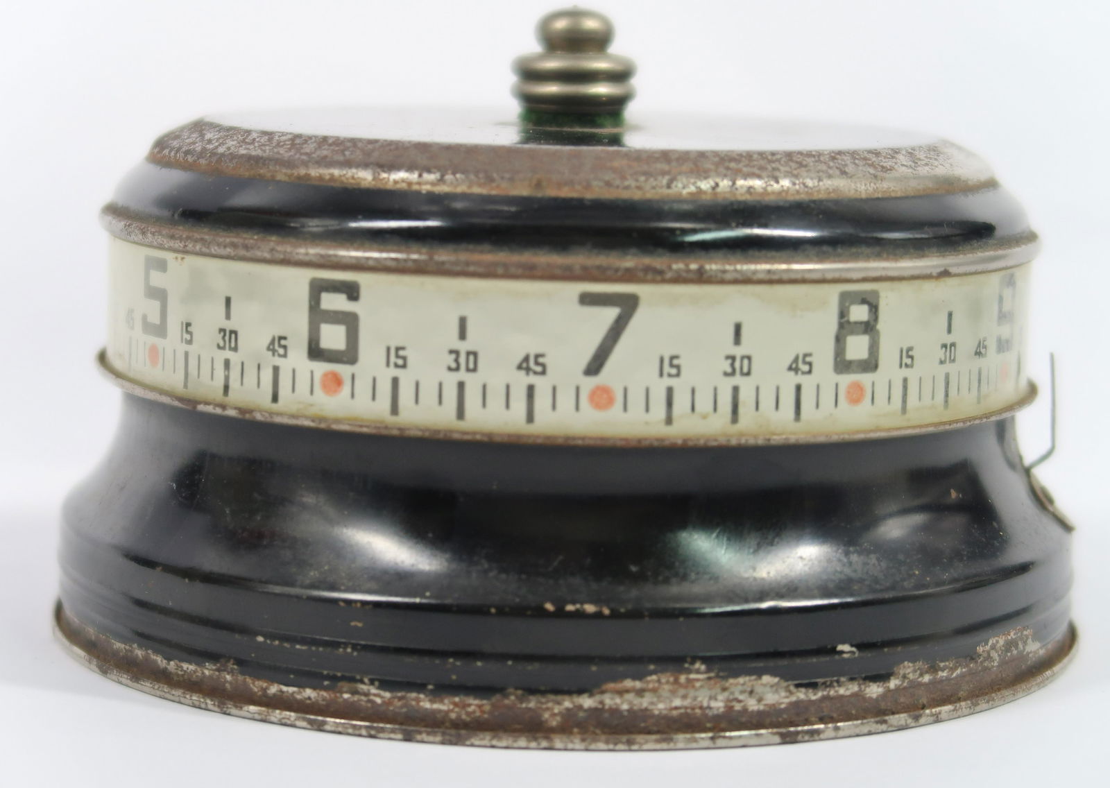 USA Antique Clock Time Turns  rotating on side of clock (1 of 3)