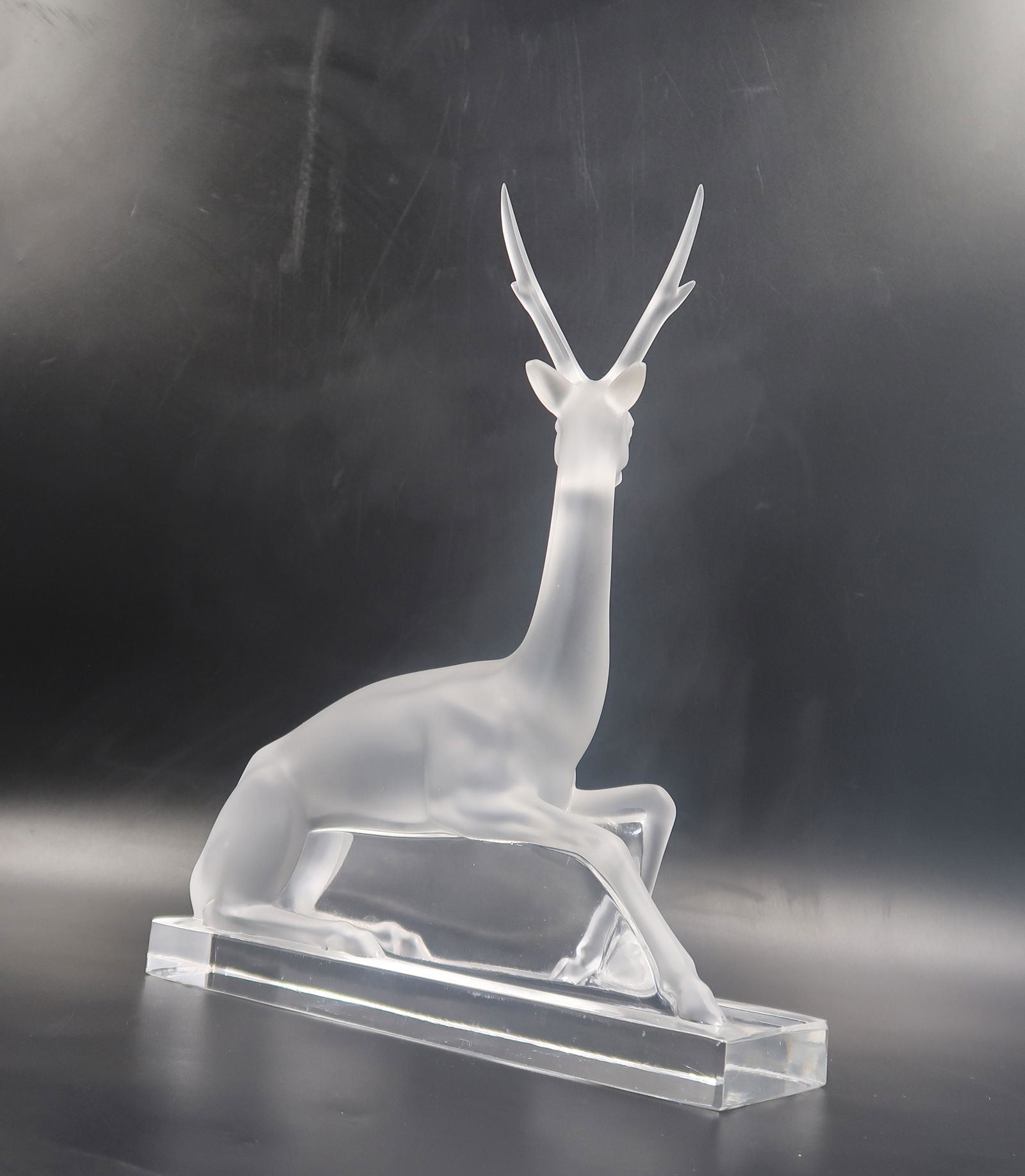 Lalique French Crystal Sculpture Cerf Stag Deer (1 of 7)