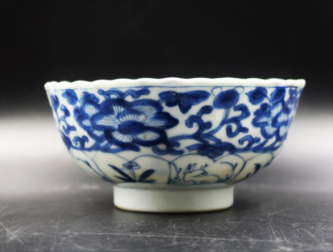 Ming Dynasty China Porcelain Bowl: hand made size: 5 1/2"x 2 1/2"h.