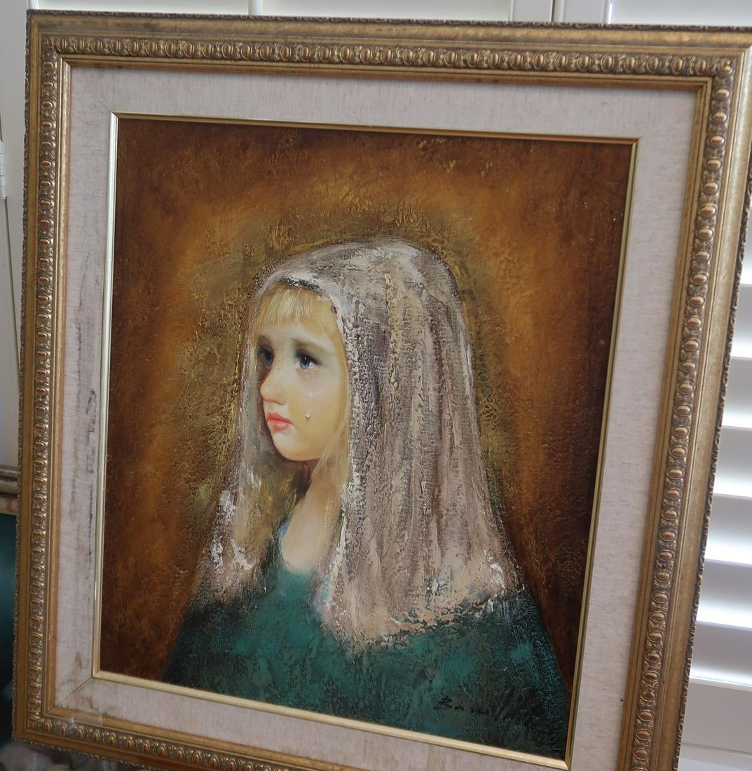 Child Teardrops & Sadness Oil on Canvas (1 of 5)