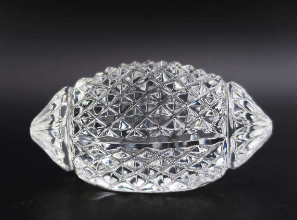Waterford, Foot Ball Crystal: Beautiful gift for the executive 5" made in Ireland with marked.