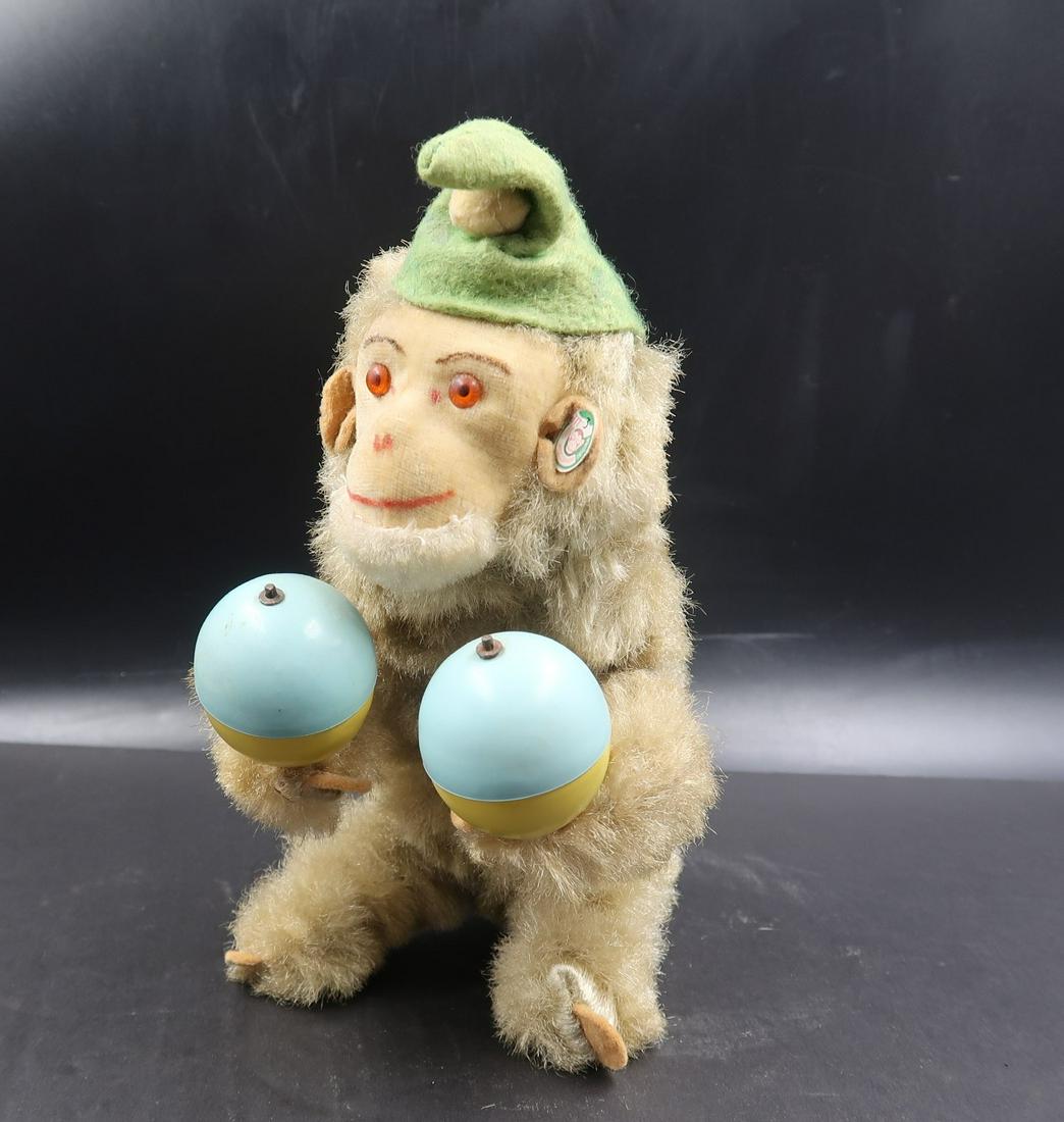 West Germany Original Wind Up Monkey with Maracas (1 of 2)