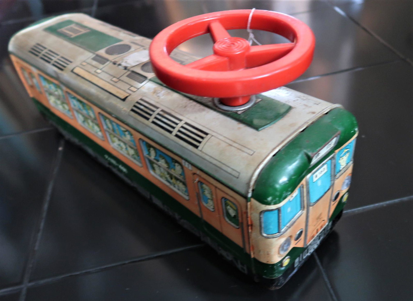 1940S Japanese Train Toy Ride On Antique (1 of 4)