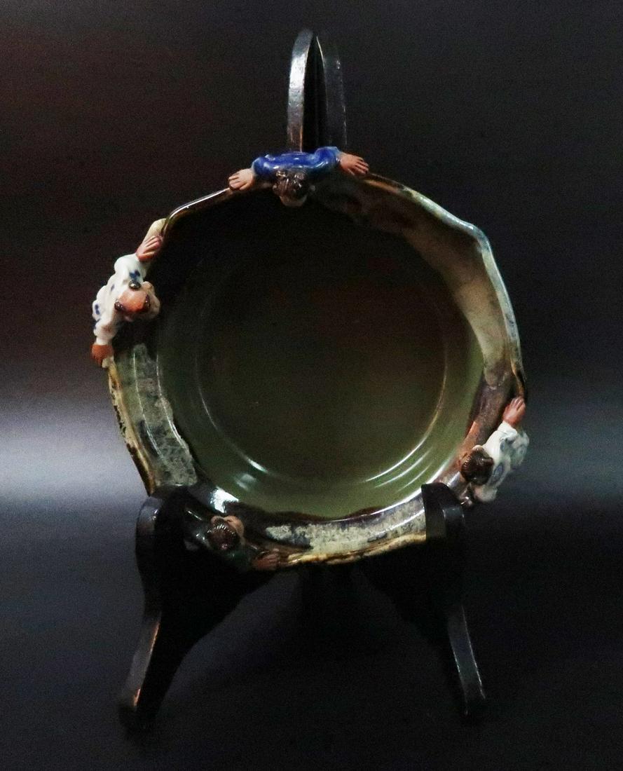 Chinese Pottery  Cigar Ashtry