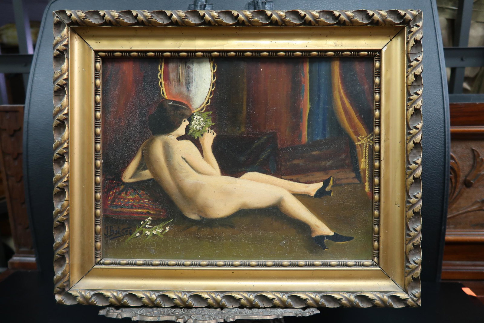 J. Balsee Oil on Bord: J. Balsee Oil on Bord