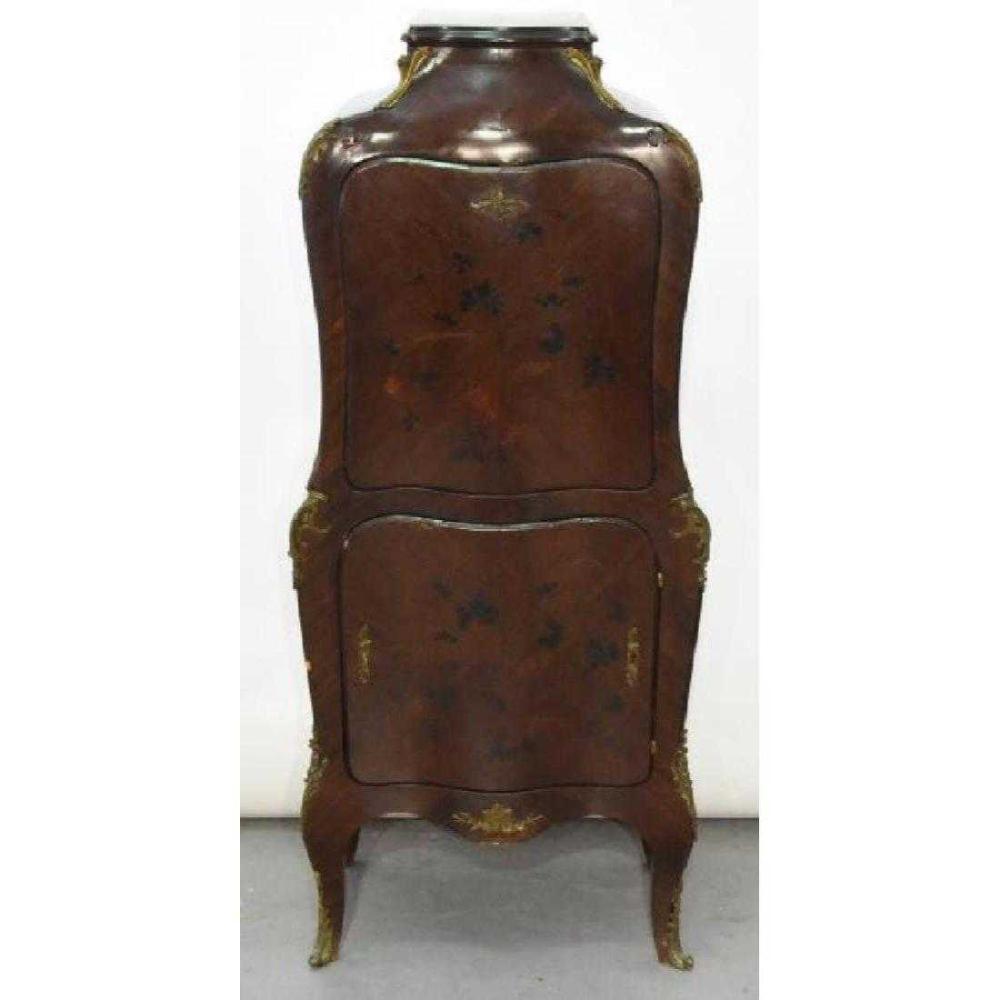 Secretaries French mahogany with inlay from Paris 1800s: French Secretaries Beautiful from Paris antique from the 1800s Louis XVI. Mahogany Antique. 50 3/4"H x 19.5"W x 12.5"D leather writing service replaced.