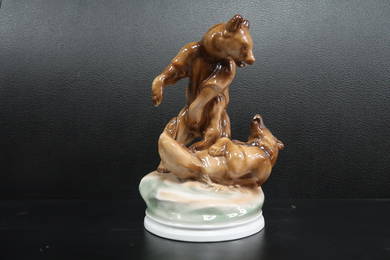 Zsolnay Porcelain Bear vintage