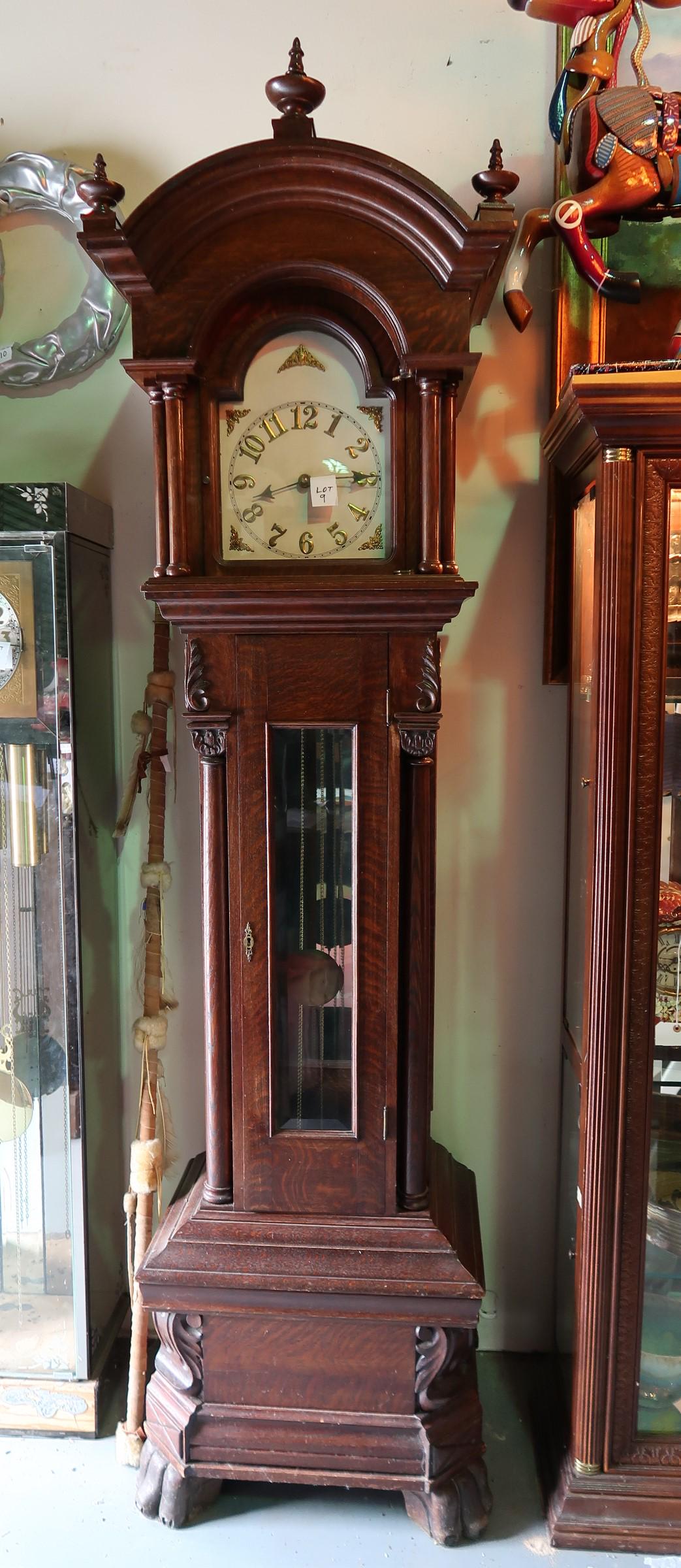 Antique English Chippendale  Grandfather Clock (1 of 1)