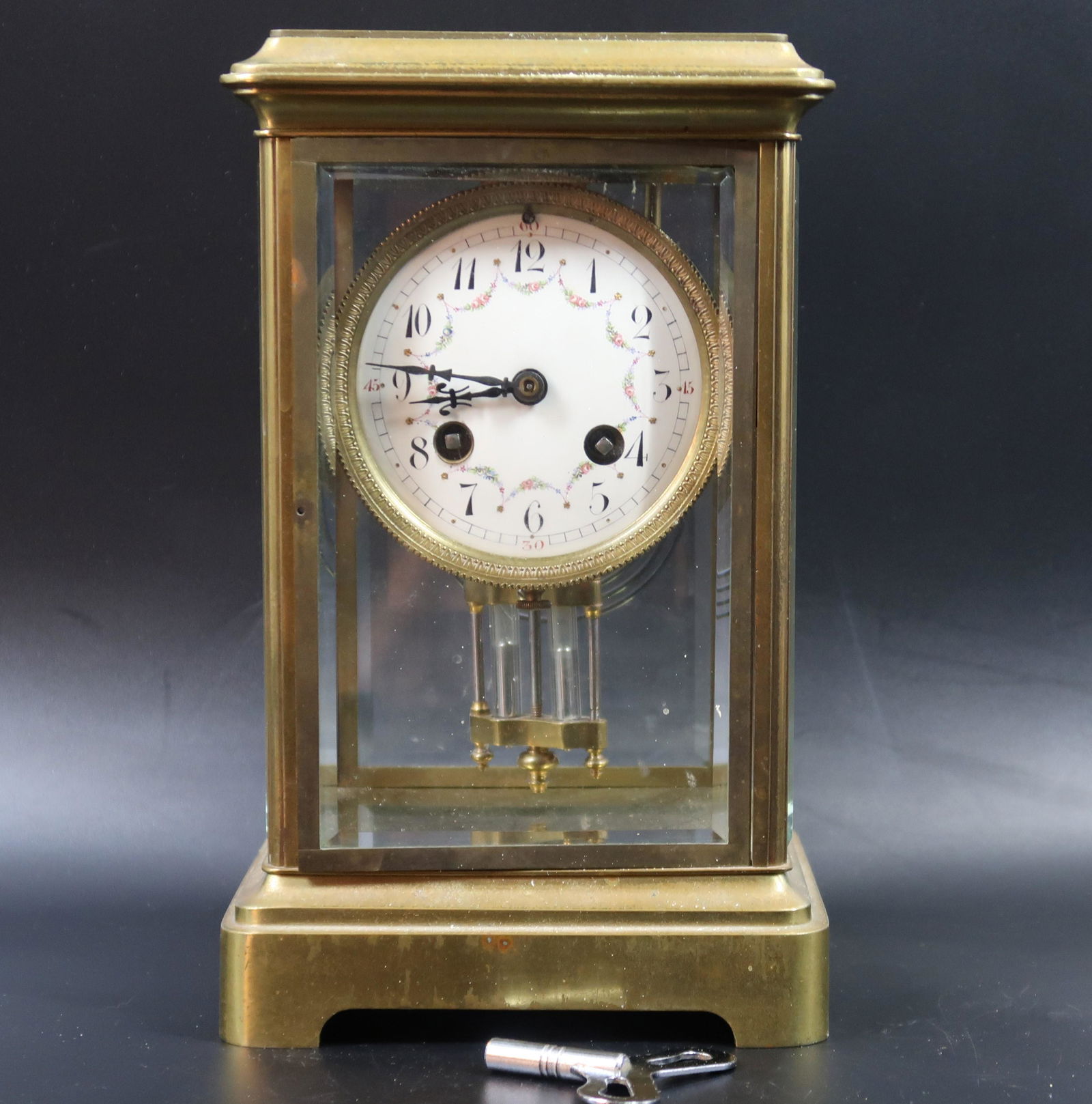 Ansonia Carriage Clock Brass white Face (1 of 5)