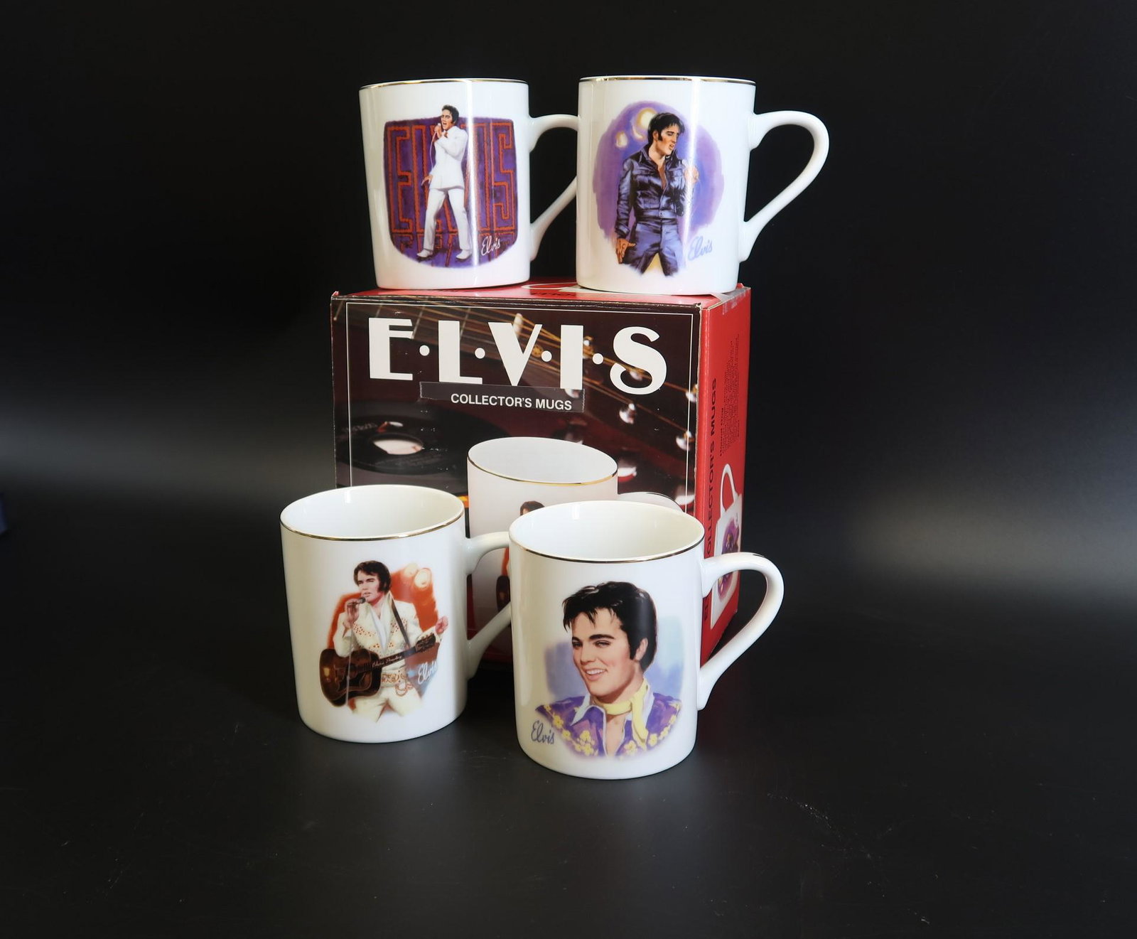 (4) Elvis Presley Collector Mugs (1 of 5)