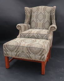 Arm chair and ottoman