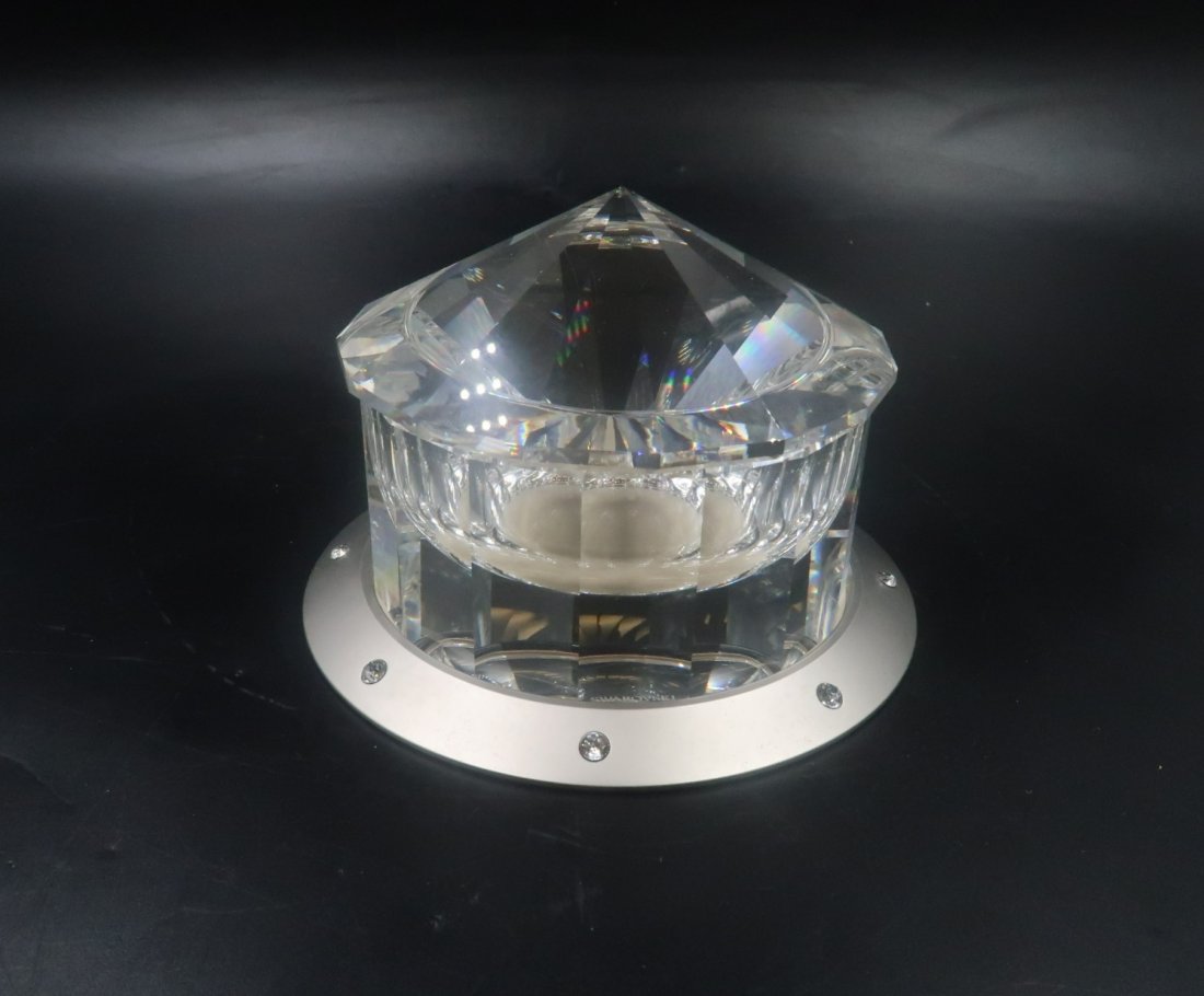 Swarovski Crystal Container: Size: 3"H x 3"W
