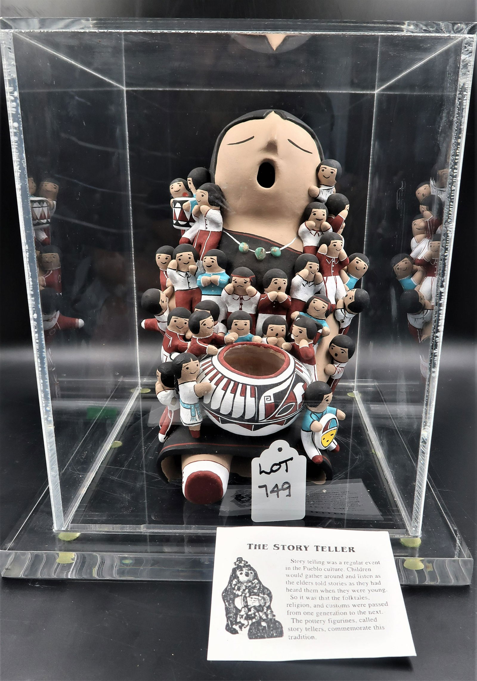 VINTAGE COCHITI PUEBLO POTTERY STORYTELLER SIGNED (1 of 7)