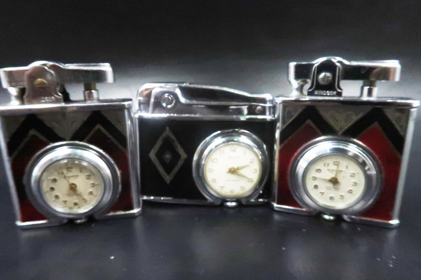 Vintage Clocks Lighters Rojan and 2 Windsor (1 of 4)