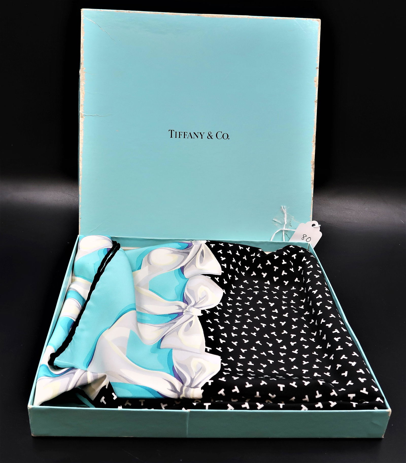 Tiffany & Co 100% Silk Scarf Made in Italy with (1 of 6)