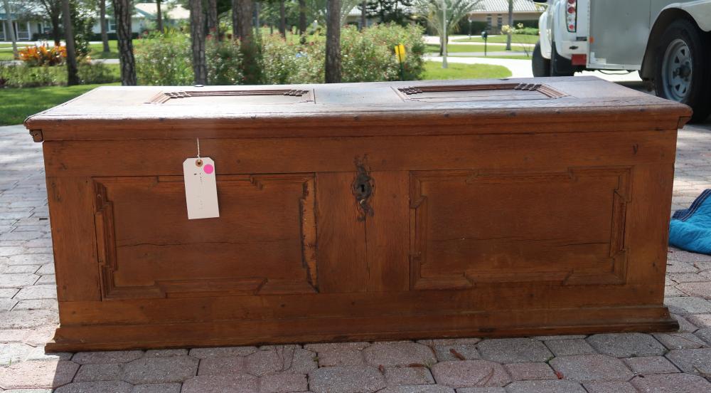 Chest Antique German: Chest Antique German, Size: 51"w x 24" l x 19"h.