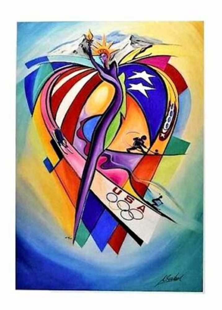 by Alfred Gockel"USOC Olympic Celebration" w/signed (1 of 4)