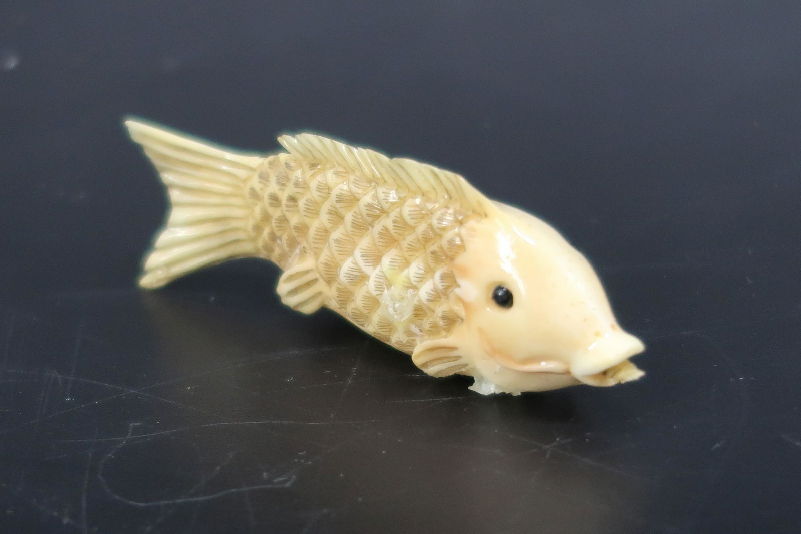 Fish with scales Antique 1920s: Only sold in Florida Letters from past ownership proving antique providence.