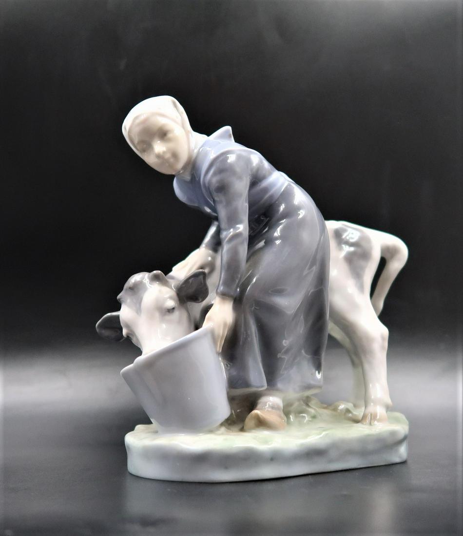 Royal Copenhagen "FARMERS" Denmark Porcelain: Royal Copenhagen Denmark Porcelain farmers Daughter 6 1/2"H X 7". Mark with NRX 779