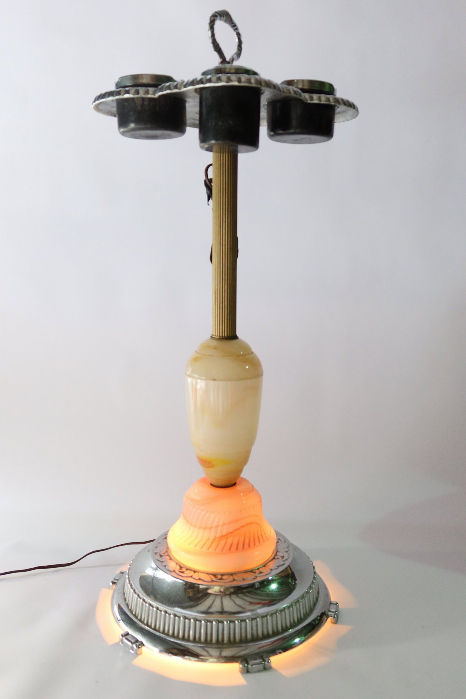 1950s Smokers DeLigth Pedestol Ashtry is a plug In,: 1950s Smokers DeLigth Pedestol Ashtry is a plug In, size: 28"x 12"