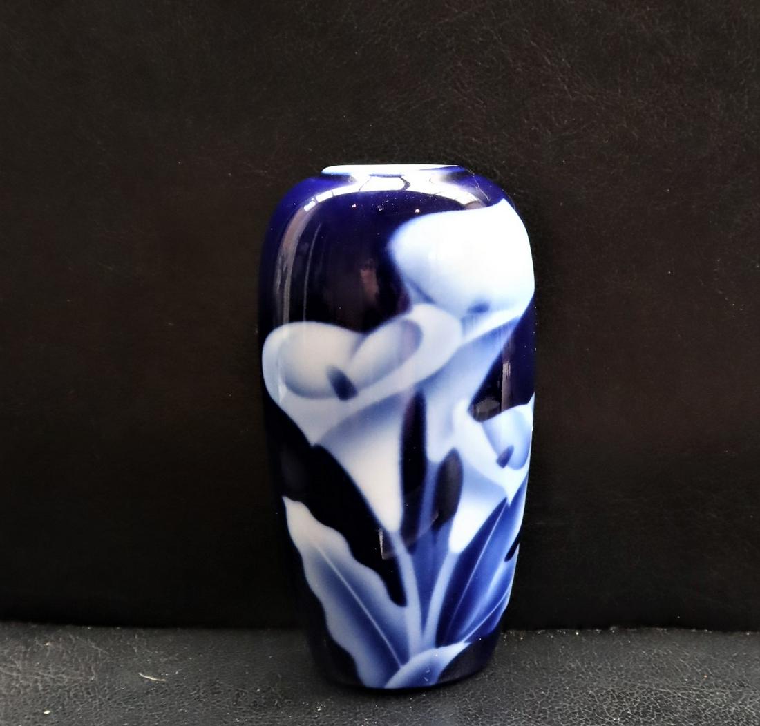 Blue Miniature Jar in Glaze, size: 6"H Rahahashi: Blue Miniature Jar in Glaze, size: 6"H Rahahashi