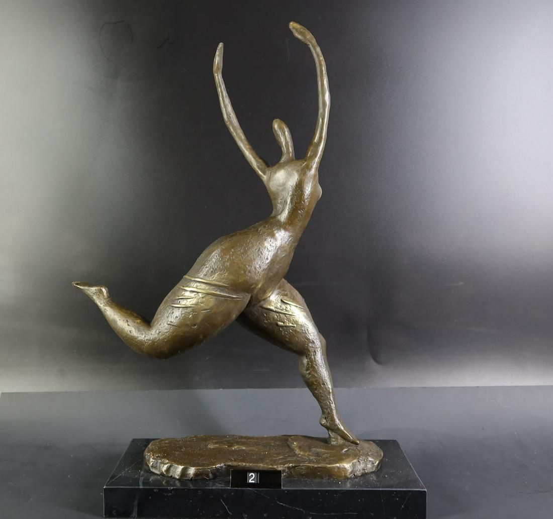 Milo Miguil Fernando Lopez(MILO) Bronze signed, Size:: Milo Miguil Fernando Lopez(MILO) Bronze signed, Size: 19" x 14" x5" w/ base