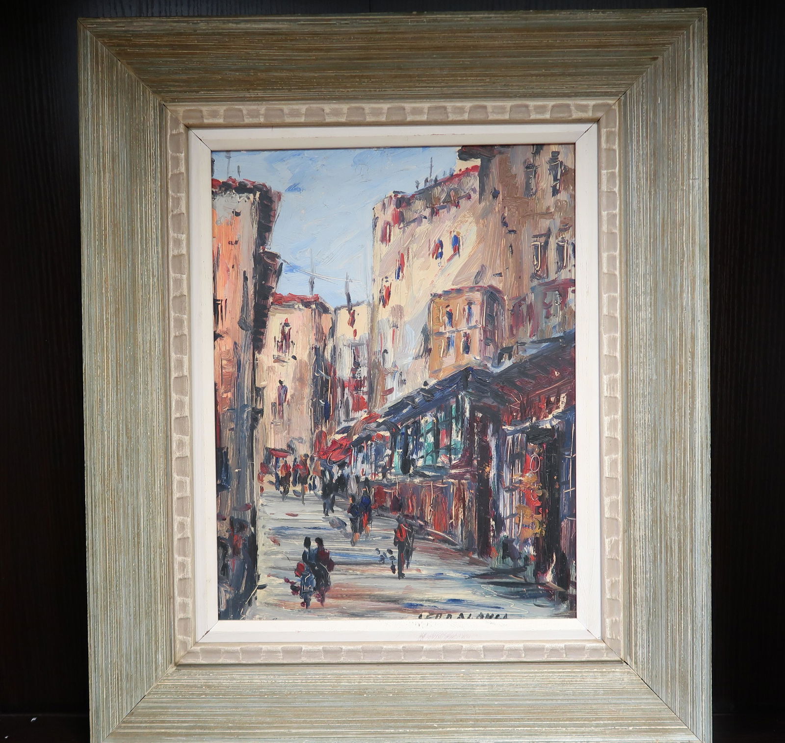 Street Art from Paris Scene Oil on canvas (1 of 6)